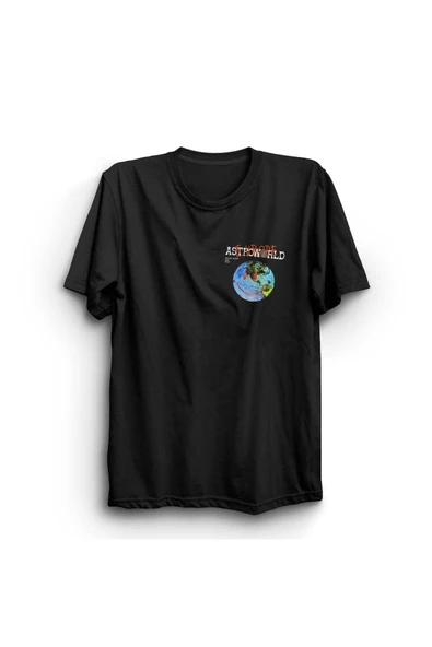 fame-stoned  Travis Scott Astroworld Baskılı Tshirt ürün görseli 1