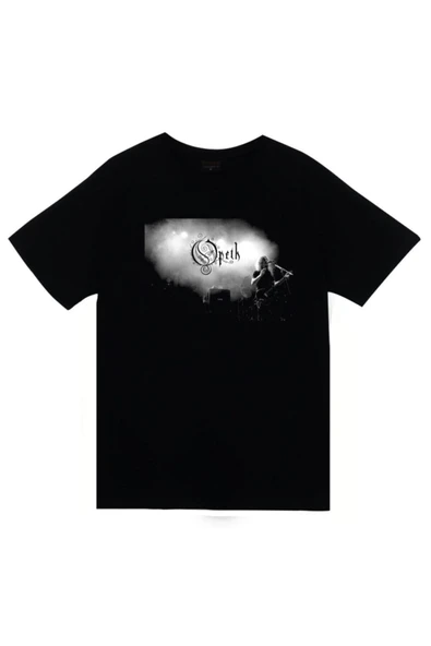 fame-stoned Opeth Müzik Grubu Baskılı Unisex %100 Pamuk Siyah T-shirt ürün görseli