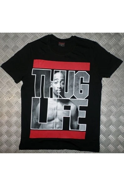 fame-stoned  Thug Lıfe Baskılı T-shirt ürün görseli