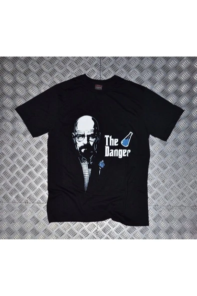 fame-stoned  Breaking Bad Baskılı Unisex %100 Pamuk Siyah T-shirt - 1
