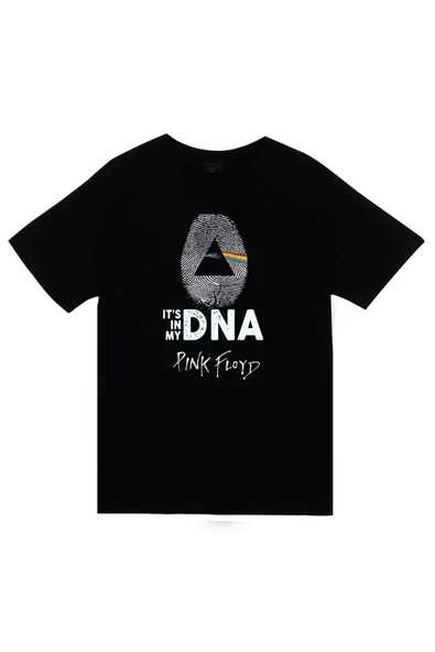 fame-stoned Pink Floyd Baskılı Unisex %100 Pamuk Siyah T-shirt ürün görseli