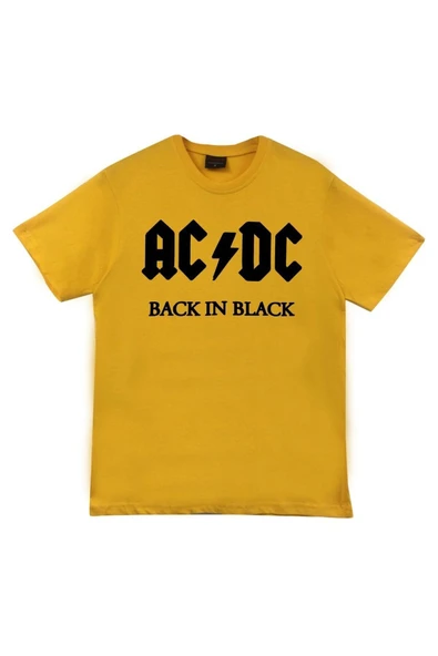 fame-stoned  Ac-dc Baskılı T-shirt