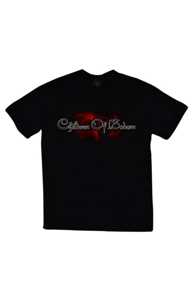 fame-stoned  Children Of Bodom Baskılı Unisex %100 Pamuk Siyah T-shirt