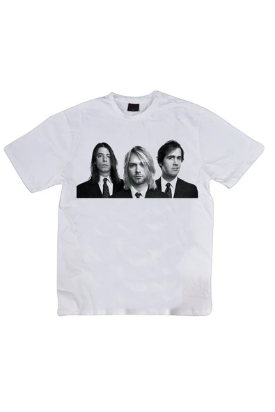 fame-stoned Nirvana Baskılı Unisex %100 Pamuk T-shirt ürün görseli
