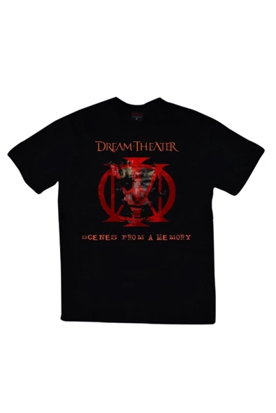 fame-stoned  Dream Theater Baskılı Unisex Siyah %100 Pamuk T-shirt ürün görseli
