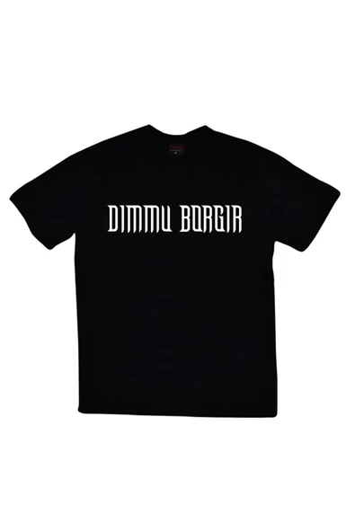 fame-stoned  Dimmu Borgir Baskılı Unisex %100 Pamuk Siyah T-shirt ürün görseli