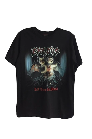 fame-stoned  Exodus Baskılı T-shirt