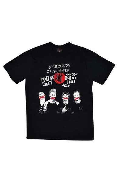 fame-stoned  5 Second To Mars Baskılı T-shirt ürün görseli