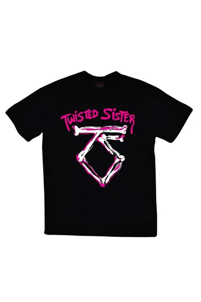 fame-stoned  Twisted Sister Baskılı T-shirt