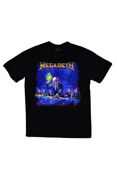 fame-stoned Megadeth Baskılı Unisex %100 Pamuk T-shirt ürün görseli