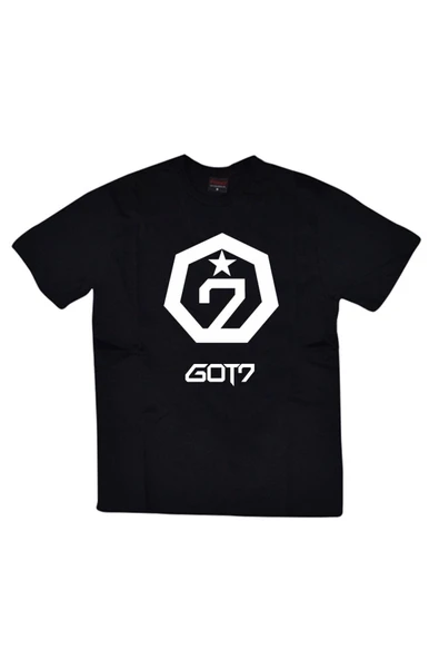 fame-stoned  Unisex Siyah Got7 Baskılı T-shirt ürün görseli