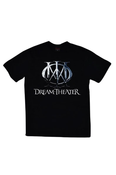 fame-stoned  Dream Theater Baskılı Unisex Siyah %100 Pamuk T-shirt