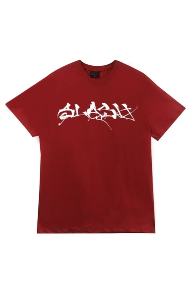 fame-stoned  Guns N Roses Baskılı Unisex %100 Pamuk Kırmızı T-shirt