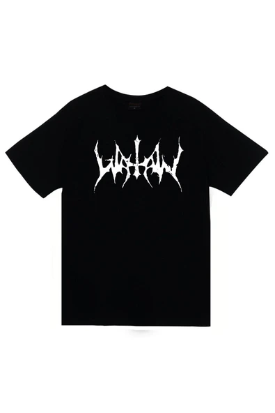 fame-stoned Watain Baskılı Unisex %100 Pamuk Siyah T-shirt ürün görseli