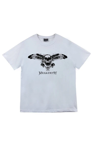 fame-stoned Megadeth Baskılı Unisex %100 Pamuk T-shirt ürün görseli