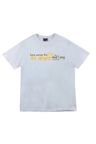 fame-stoned The Beatles Baskılı Unisex %100 Pamuk Beyaz T-shirt ürün görseli