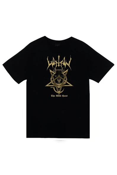fame-stoned Watain Baskılı Unisex %100 Pamuk Siyah T-shirt ürün görseli