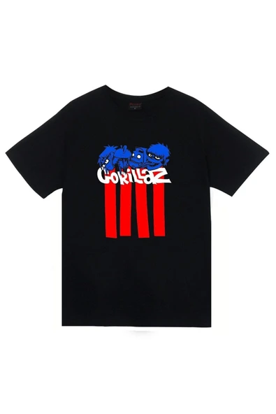 fame-stoned Gorillaz Baskılı T-shirt ürün görseli