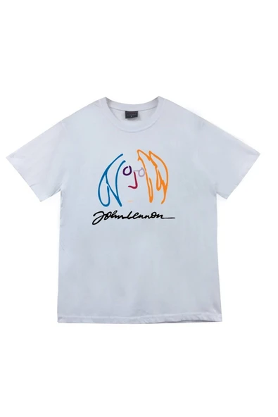 fame-stoned  The Beatles Baskılı Unisex %100 Pamuk Beyaz T-shirt ürün görseli