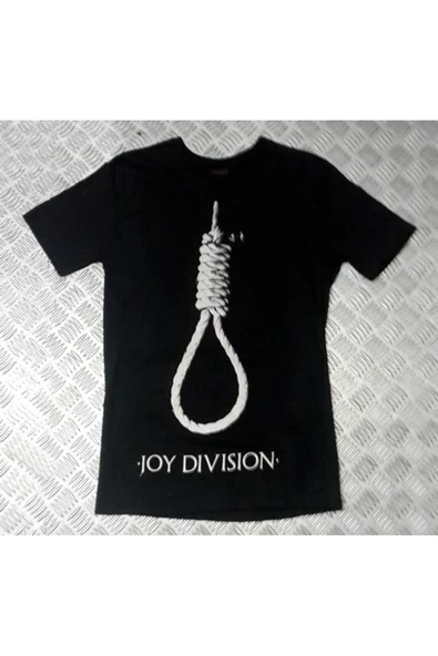 fame-stoned  Joy Division Baskılı Unisex %100 Pamuk Siyah T-shirt ürün görseli