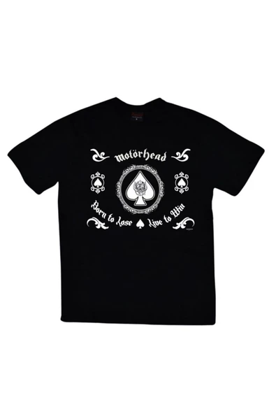 fame-stoned  Motörhead Baskılı Unisex %100 Pamuk Siyah T-shirt ürün görseli