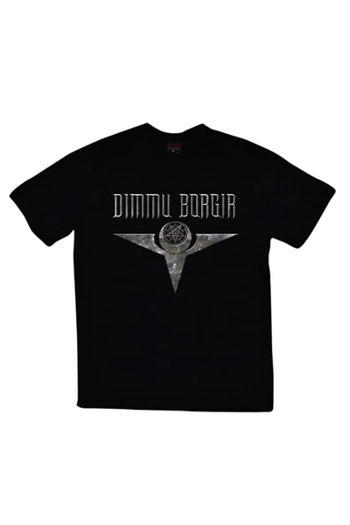 fame-stoned  Dimmu Borgir Baskılı Unisex %100 Pamuk Siyah T-shirt ürün görseli