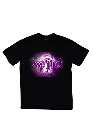 fame-stoned  Deep Purple Baskılı T-shirt ürün görseli 1