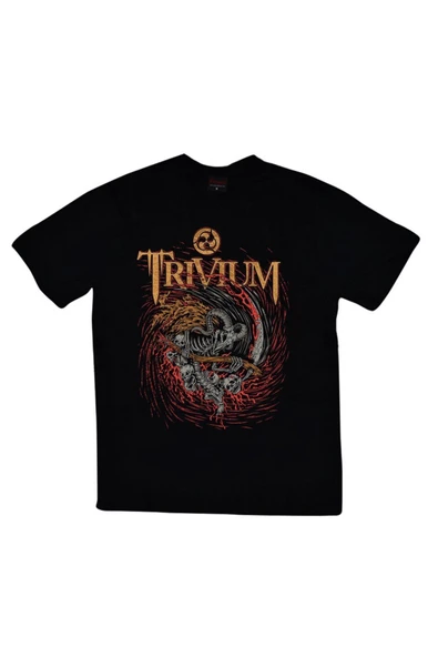 fame-stoned  Trivium Baskılı T-shirt ürün görseli