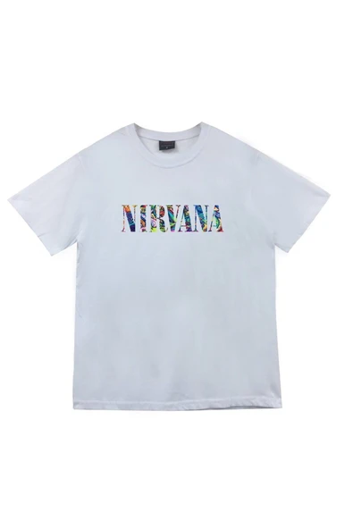 fame-stoned  Nirvana Baskılı Unisex %100 Pamuk T-shirt ürün görseli