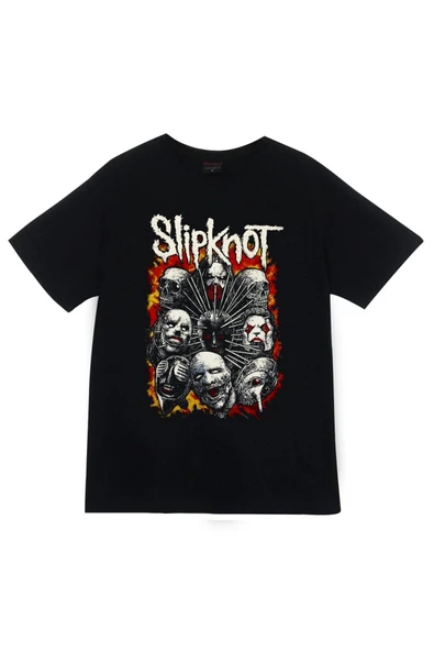 fame-stoned  Slipknot Baskılı T-shirt