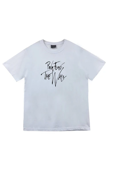 fame-stoned Pink Floyd Baskılı Unisex %100 Pamuk Beyaz T-shirt ürün görseli