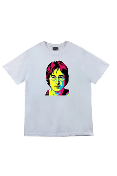 fame-stoned The Beatles Baskılı Unisex %100 Pamuk Beyaz T-shirt ürün görseli