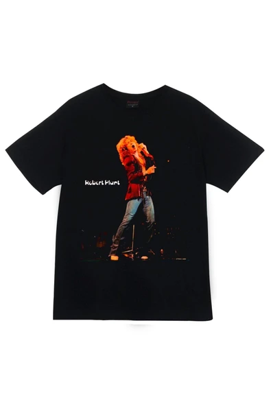 fame-stoned Led Zeppelin Baskılı Unisex %100 Pamuk Siyah T-shirt ürün görseli 1