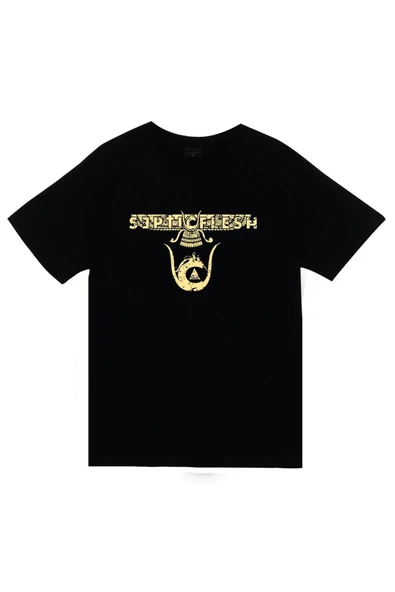 fame-stoned Septicflesh Baskılı Unisex %100 Pamuk Siyah T-shirt ürün görseli 1