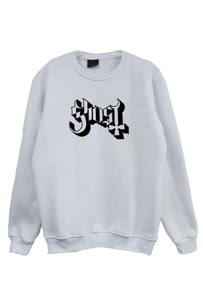 fame-stoned  Ghost Baskılı Sweatshirt
