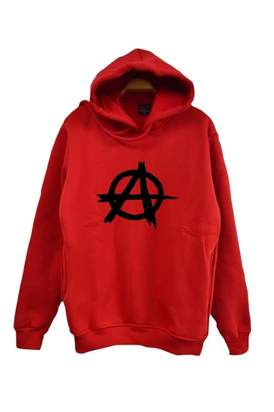 fame-stoned  Anarchy Baskılı Kapüşonlu Sweatshirt ürün görseli