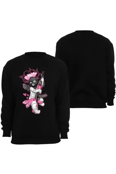 fame-stoned  Gangsta Baskılı Unisex Bisiklet Yaka Sweatshirt ürün görseli