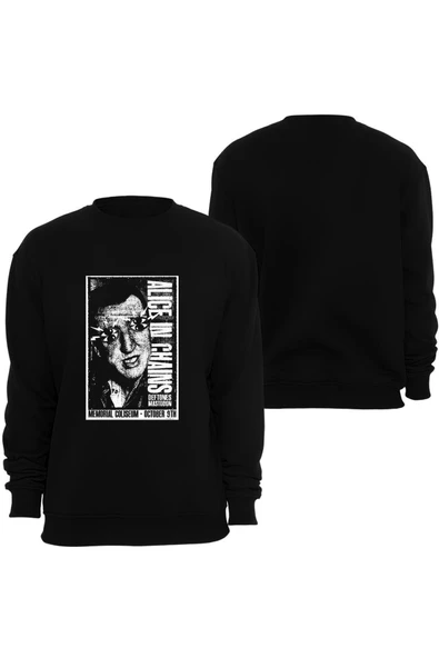 fame-stoned  Alice In Chains Baskılı Unisex Bisiklet Yaka Sweatshirt ürün görseli