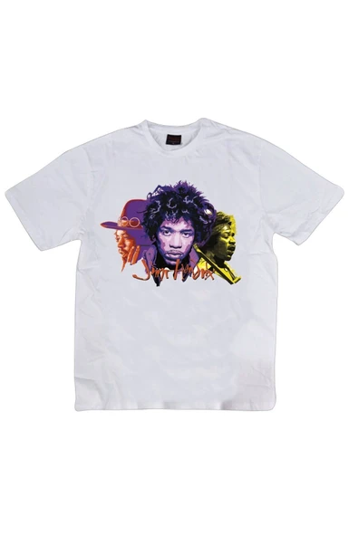 fame-stoned  Jimi Hendrix Baskılı T-shirt ürün görseli