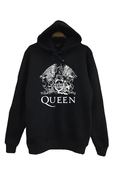 fame-stoned  Erkek Çocuk Siyah Queen Baskılı Sweatshirt ürün görseli