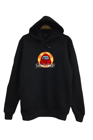 fame-stoned  Among Us Oyun Baskılı Kapüşonlu Sweatshirt ürün görseli