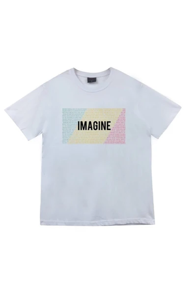 fame-stoned  The Beatles Baskılı Unisex %100 Pamuk Beyaz T-shirt ürün görseli