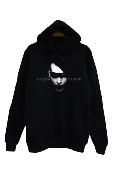 fame-stoned  Marilyn Manson Baskılı Çocuk Sweatshirt ürün görseli