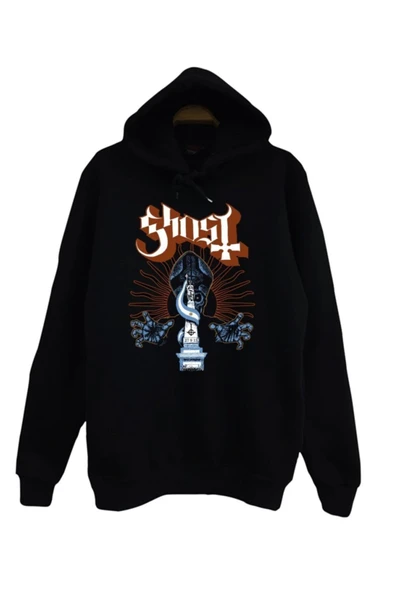 fame-stoned  Çocuk Siyah Ghost Baskılı Sweatshirt ürün görseli