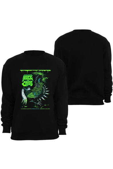 fame-stoned  Alice In Chains Baskılı Unisex Bisiklet Yaka Sweatshirt