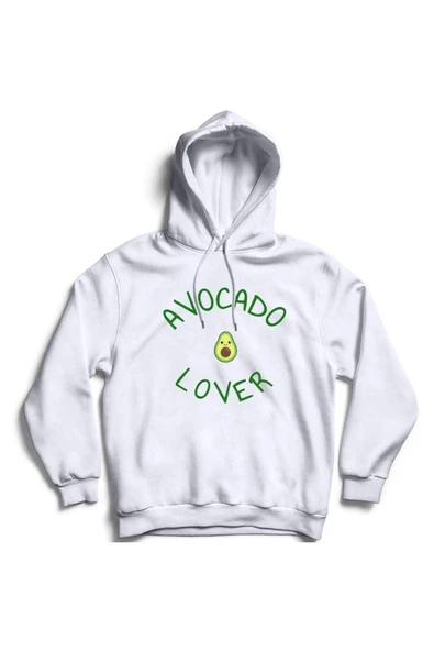 fame-stoned  Avocado Lover Baskılı Kapüşonlu Sweatshirt