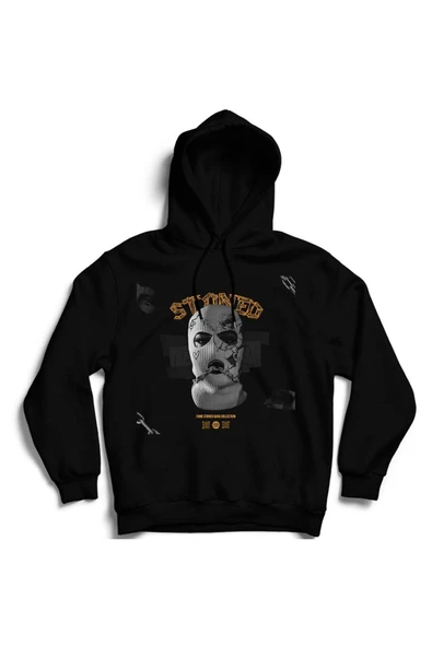 fame-stoned  Gangsta Baskılı Kapşonlu Sweatshirt ( Fame Stoned Gang Collection New Season Hoodie ) ürün görseli