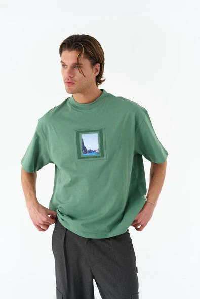 fame-stoned  Vincent Van Gogh Baskılı Unisex %100 Pamuk Nakışlı, Baskılı Ekru T-shirt - 7