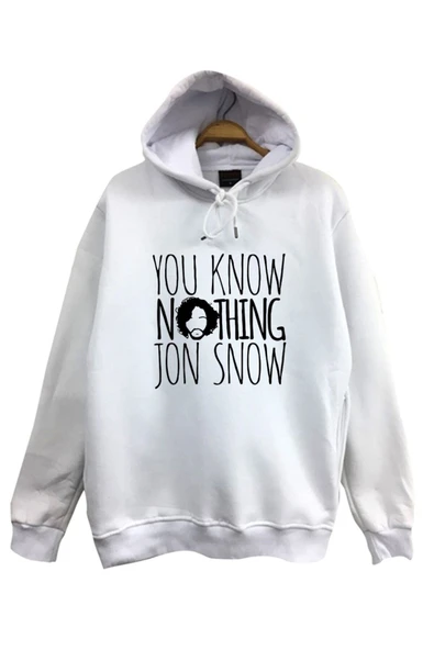 fame-stoned  Game Of Thrones Baskılı Kapüşonlu Sweatshirt