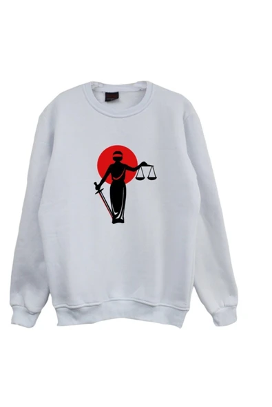 fame-stoned Adalet Baskılı Sweatshirt ürün görseli 1